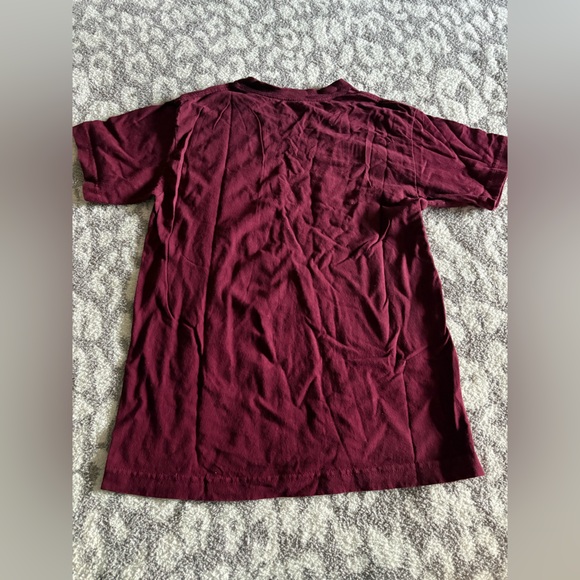 burgundy lrg script tee - Picture 2 of 2